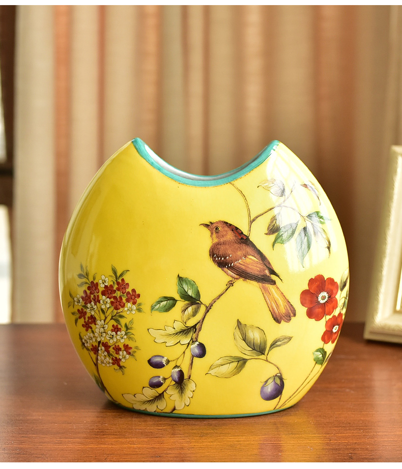 Hand - made ceramic furnishing articles of the new Chinese style household act the role ofing is tasted American TV ark, sitting room porch ark decoration decorative vase