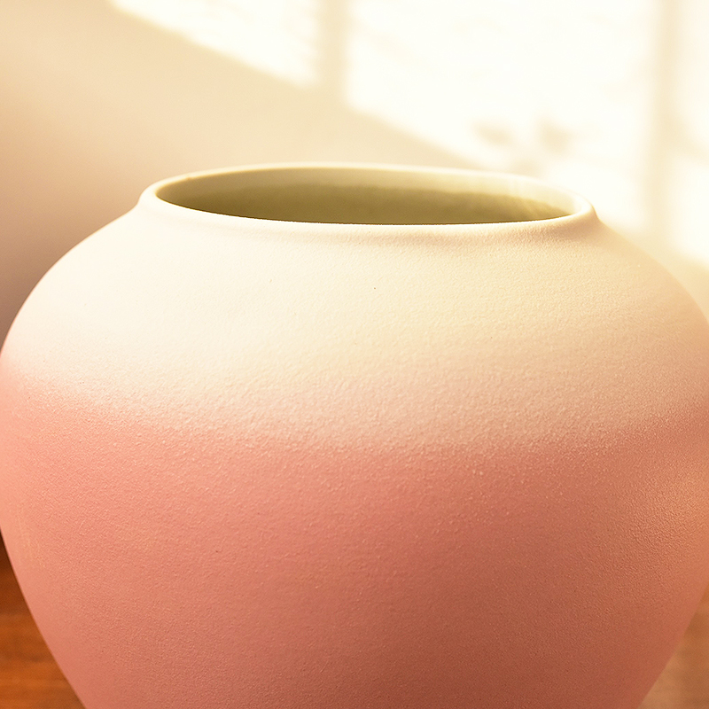 New Chinese style in modern Japanese ceramic vase sitting room porch TV ark, home decoration dry flower flower flower arranging furnishing articles