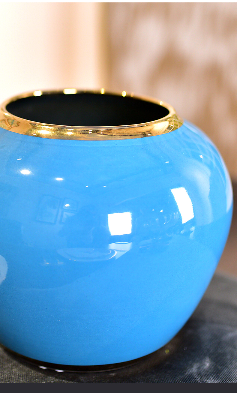 Modern light vase key-2 luxury furnishing articles of jingdezhen ceramic sitting room porch home decoration decoration high - end American TV ark