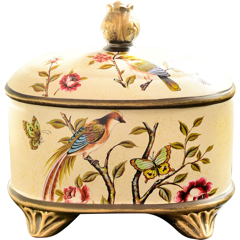 Creative furnishing articles artical ceramic storage tank household soft adornment ornament wedding present receive a case to the living room