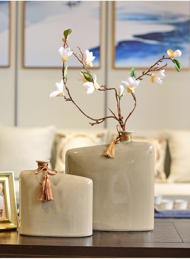 New Chinese style creative ceramic vase of furnishing articles zen sitting room adornment ark, TV ark, home decoration soft adornment