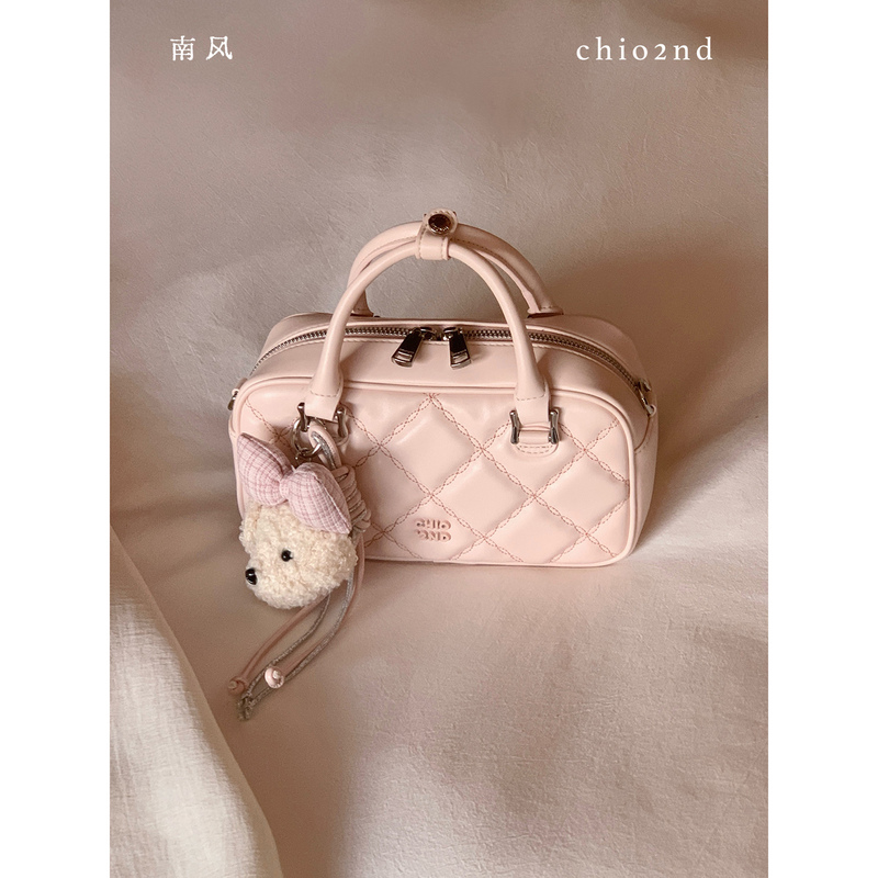 Nanfeng Chio2Nd Soft Fufu Cherry Blossom Pink Quilted Handbag 2026 New Spring Fashion Crossbody Small Bag for Women Nanfeng Chio2Nd Soft Fufu Cherry Blossom Pink Quilted Handbag 2026 New Spring Fashion Crossbody Small Bag for Women
