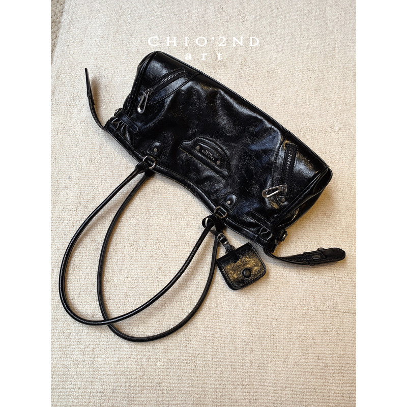 Nanfeng Chio2Nd Paris Tango Underarm Bag Women's 2026 New Black Baguette Bag Handbag Shoulder Bag Nanfeng Chio2Nd Paris Tango Underarm Bag Women's 2026 New Black Baguette Bag Handbag Shoulder Bag