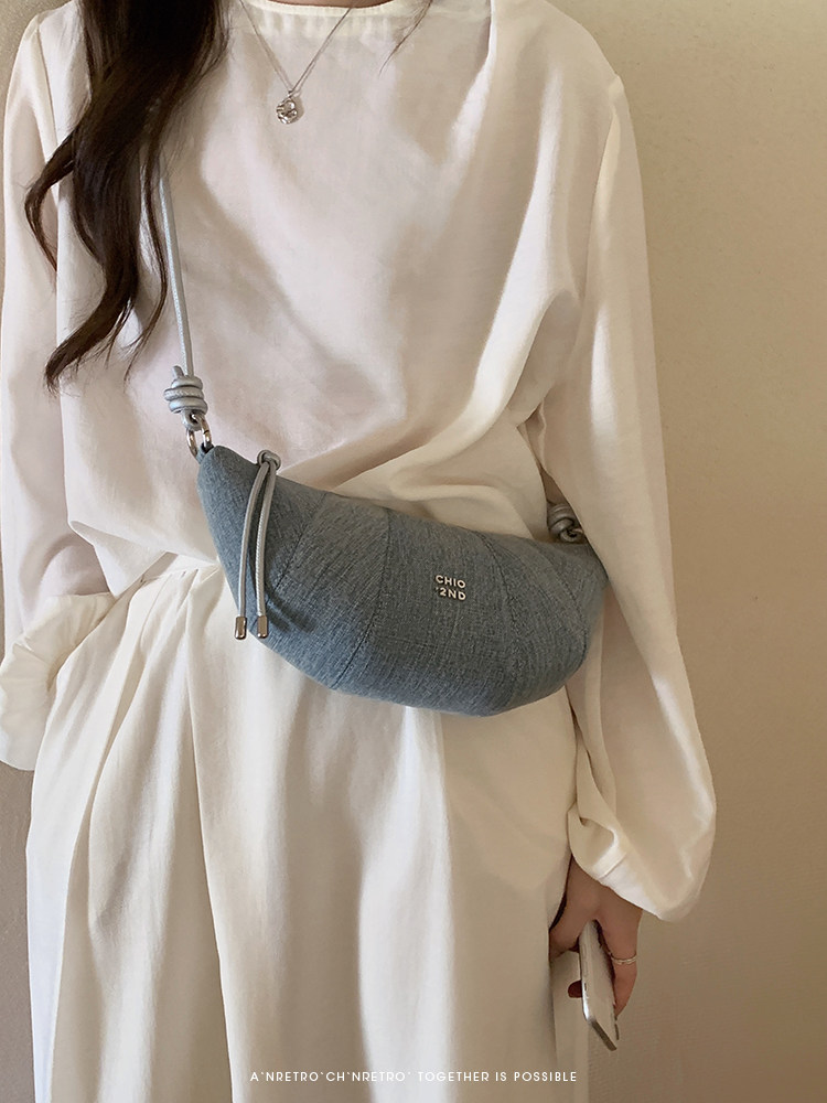 NANFENG CHIO2ND ZURICH CORND полумесяц пакет оригинал меньшинство джинсы синего плечо сумка женщина коровий рог пакет chio’2nd 