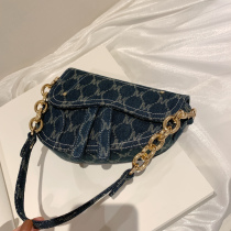 Miocra koly blue Aegean saddle bag women 2021 new fashion niche design shoulder messenger bag