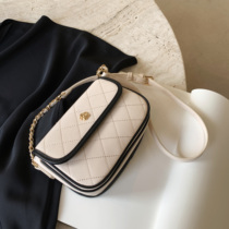 (South wind)Spartan princess Camellia Lingge small square bag 2021 new fashion summer shoulder messenger bag