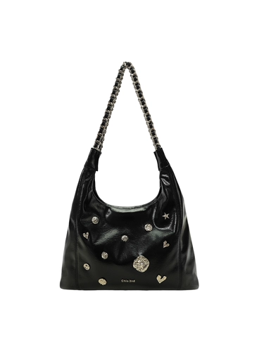 Вместительная и большая сумка на одно плечо, в стиле панк, коллекция 2023