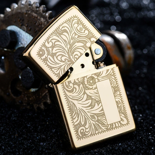 zippo Подлинная более легкая оригинальная чистая бронзовая Венеция 352B Мужская лимитная гравировка Zppo