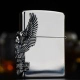 Оригинальный подлинный Zippo более легкий Harley серебряный