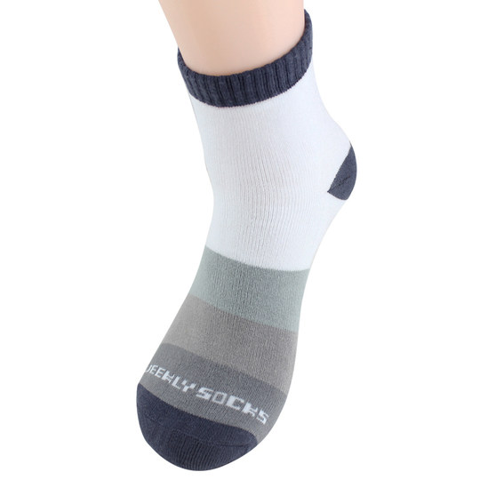 Weekly socks, men's towel socks, cotton socks, all-season thickened terry socks, mid-calf socks, trendy socks, pure cotton sports socks