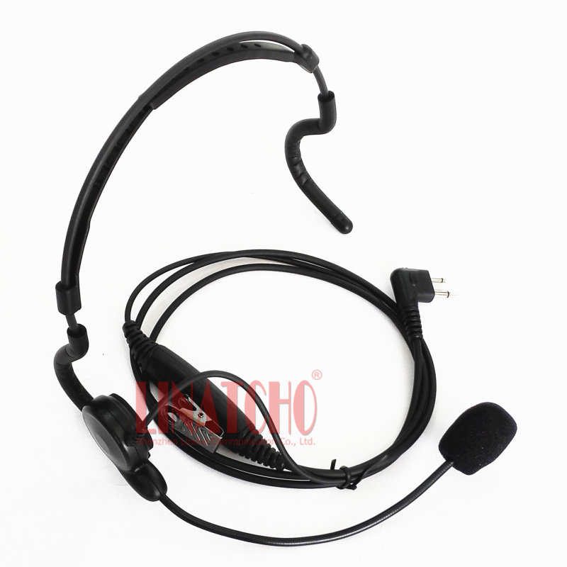 The intercom rear mounted microbar one side headset is applicable to GP88 GP68 GP2000 GP88S M port