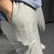 Good pants need to be fine looking at foreign trade mens clothing factory cut tail stock woolen cotton embroidered sports casual pants and pants