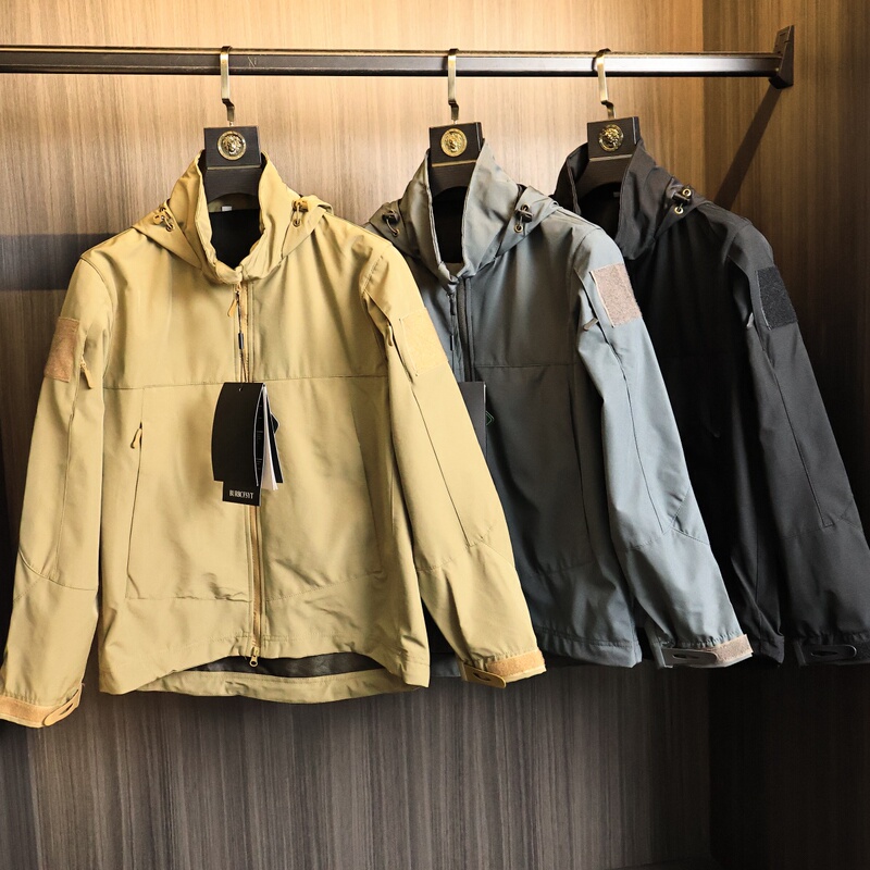 Tactical Three-Dimensional Tailoring | Three-Proof Technology! Autumn Foreign Trade Men's Outdoor Hardshell Hooded Jacket Trendy