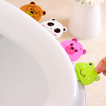 Toilet lid holder Household creative convenient portable toilet clamshell cartoon cute sanitary cover opener