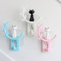 Cartoon sticky hook dormitory female cute kitchen sticky hook strong incognito hook creative decoration invisible sticky hook C17