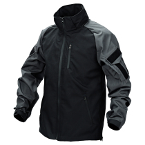 Tactical Spring and Autumn Mens Attack Outdoor Loose Waterproof and Wear-Resistant Jacket Spliced ​​Windbreaker Commuting Hiking Mountain Climbing Army Fans