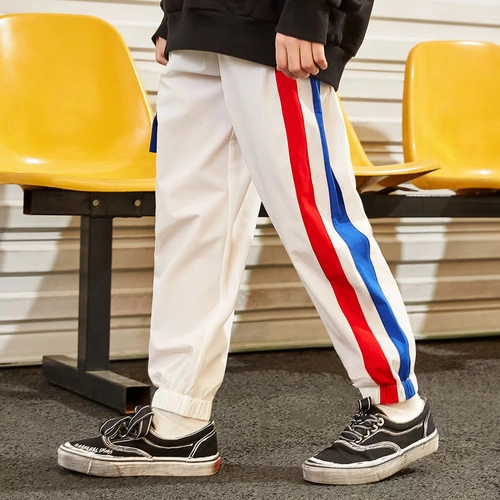 Демисезонные спортивные модные штаны для отдыха, подходит для подростков, в корейском стиле, в западном стиле