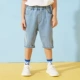 Yibei hoàng thành bé trai quần short denim mùa hè 2020 quần trẻ em mới quần mỏng năm điểm trong phong cách nước ngoài cậu bé lớn - Quần