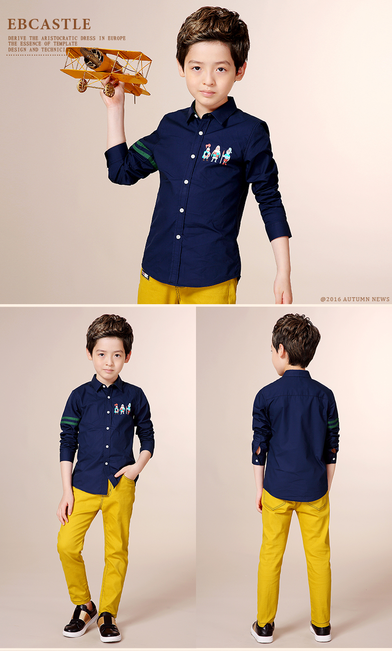 Chemise garcon EBCASTLE à manche longue - Ref 2078400 Image 18