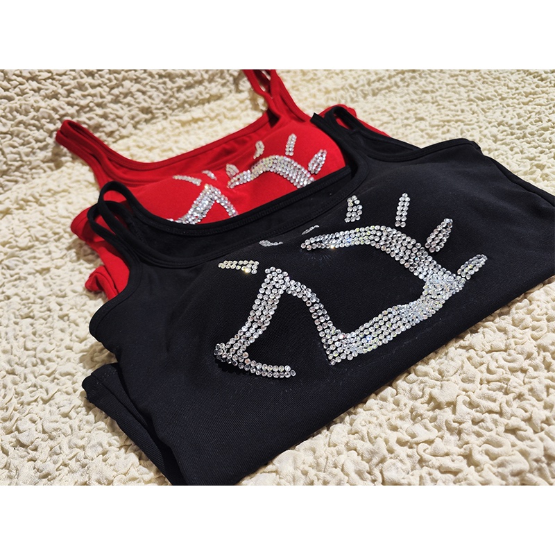 Zhao Lei Concert Music Festival Outfit: Rhinestone Hedgehog Vest in a Hot Girl Style Zhao Lei Concert Music Festival Outfit: Rhinestone Hedgehog Vest in a Hot Girl Style