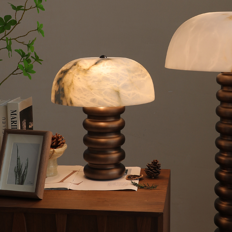 Phaedra Spanish Marble Table Lamp, Vintage Living Room, Bedroom, Guesthouse, Hotel Designer Floor Lamp Decoration