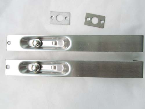 Stainless steel 8 inch concealed bolt security door Home innate bolt primary and secondary door straight square shape dark bolt