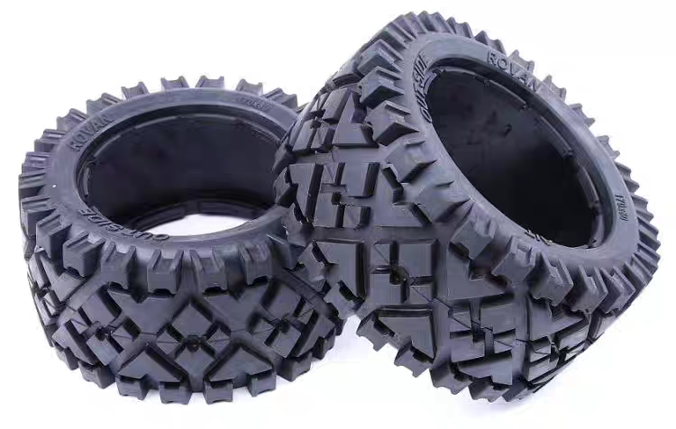 1/5 Remote Control Car Tires Baha 5B All-Terrain Rear Tire Tread Pair Ruofan 95116 1/5 Remote Control Car Tires Baha 5B All-Terrain Rear Tire Tread Pair Ruofan 95116