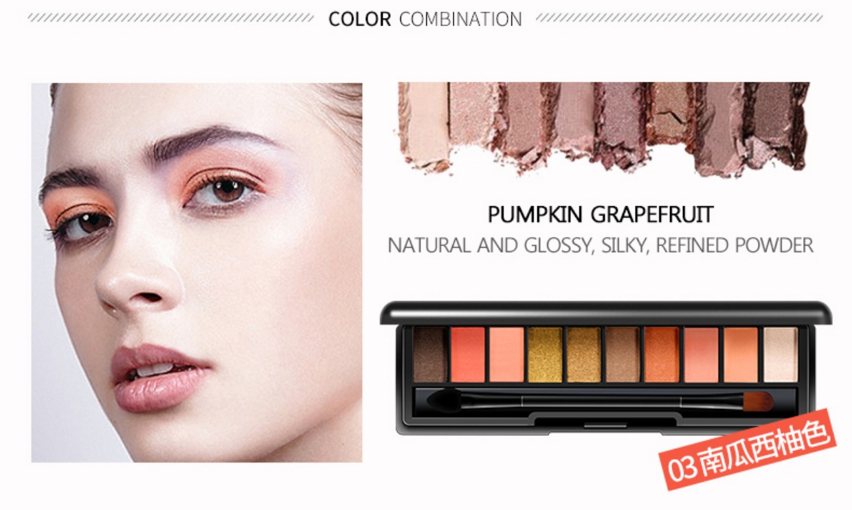 Phấn trang điểm phấn mắt rouge set phấn trang điểm kết hợp với phấn trang điểm nữ sinh không thấm nước bền bỉ - Bộ trang điểm phấn mắt colourpop