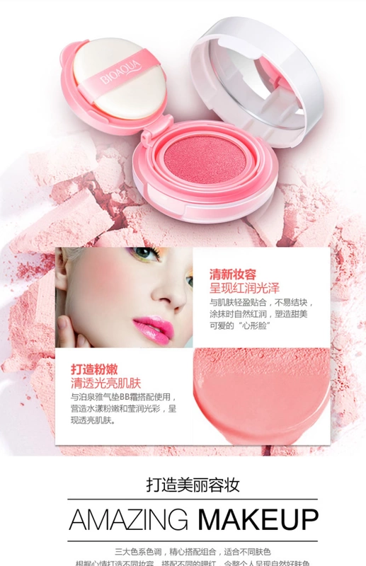Blush rouge air cushion bb cream lipstick trang điểm nhẹ nhàng với người mới bắt đầu kết hợp làm đẹp trang điểm mỹ phẩm mới - Bộ trang điểm