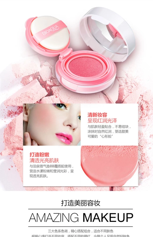 Blush rouge air cushion bb cream lipstick trang điểm nhẹ nhàng với người mới bắt đầu kết hợp làm đẹp trang điểm mỹ phẩm mới - Bộ trang điểm son moi