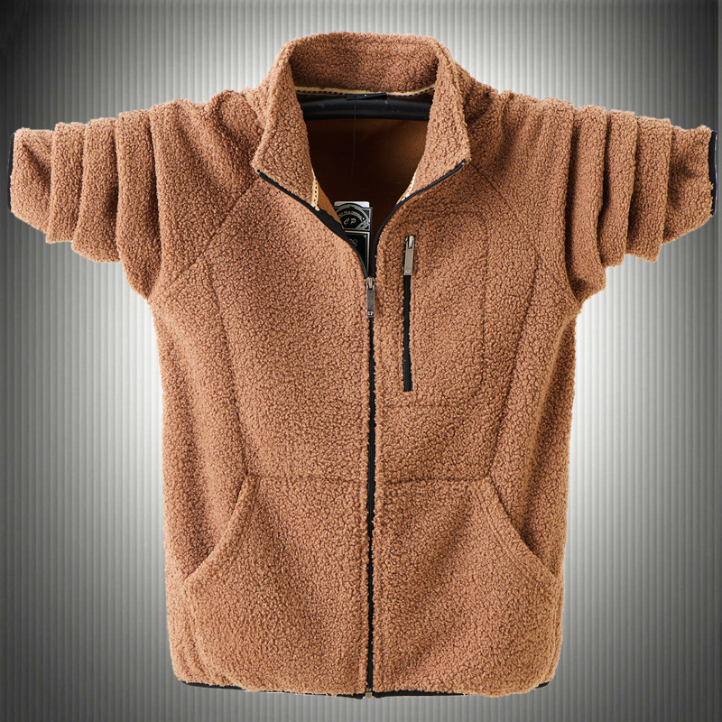 2026 New Autumn and Winter Plus-Size Plush Jacket Thick Teddy Fleece Sweatshirt for Big Men Cotton Coat Men's Warm Outerwear 2026 New Autumn and Winter Plus-Size Plush Jacket Thick Teddy Fleece Sweatshirt for Big Men Cotton Coat Men's Warm Outerwear