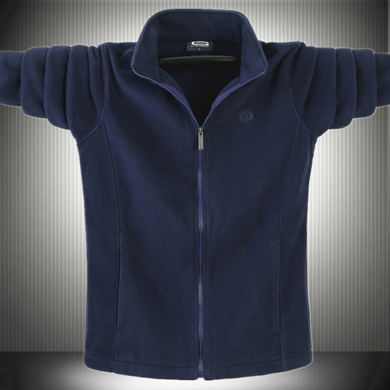 [Special Clearance] Warm Fleece Jacket Plus Size Loose Fit Men's Outdoor Casual Coat Middle-Aged Quick-Drying Top