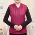 Mẹ tải xuống vest cộng với phân bón XL phụ nữ trung niên áo vest lỏng lẻo phụ nữ áo khoác mùa thu đông - Áo vest Áo vest