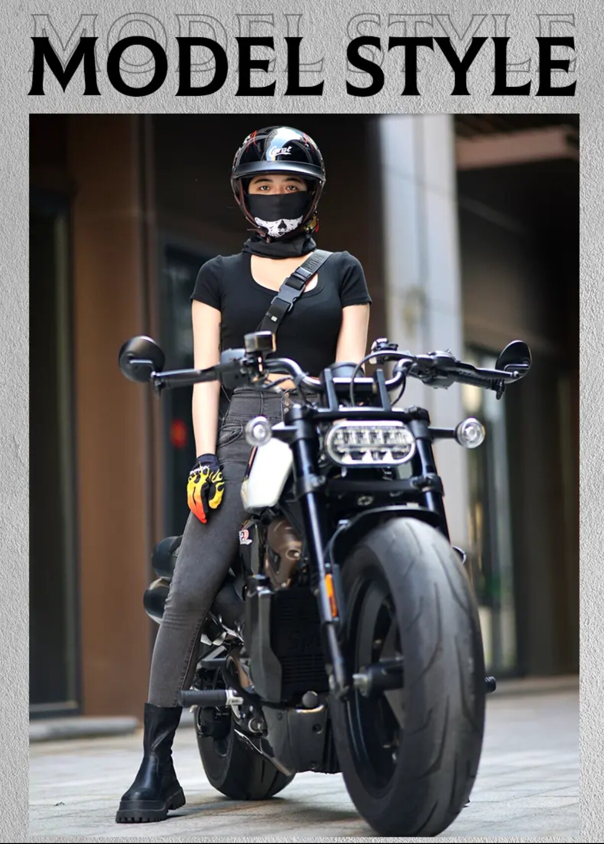 Summer Motorcycle Retro Half Helmet