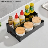 Кухонная приправа стойка плавающая из нержавеющей стали Countertop Домохозяйство Маленькая узкая приправа масляного соляного соуса полки хранения уксуса