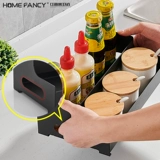 Кухонная приправа стойка плавающая из нержавеющей стали Countertop Домохозяйство Маленькая узкая приправа масляного соляного соуса полки хранения уксуса