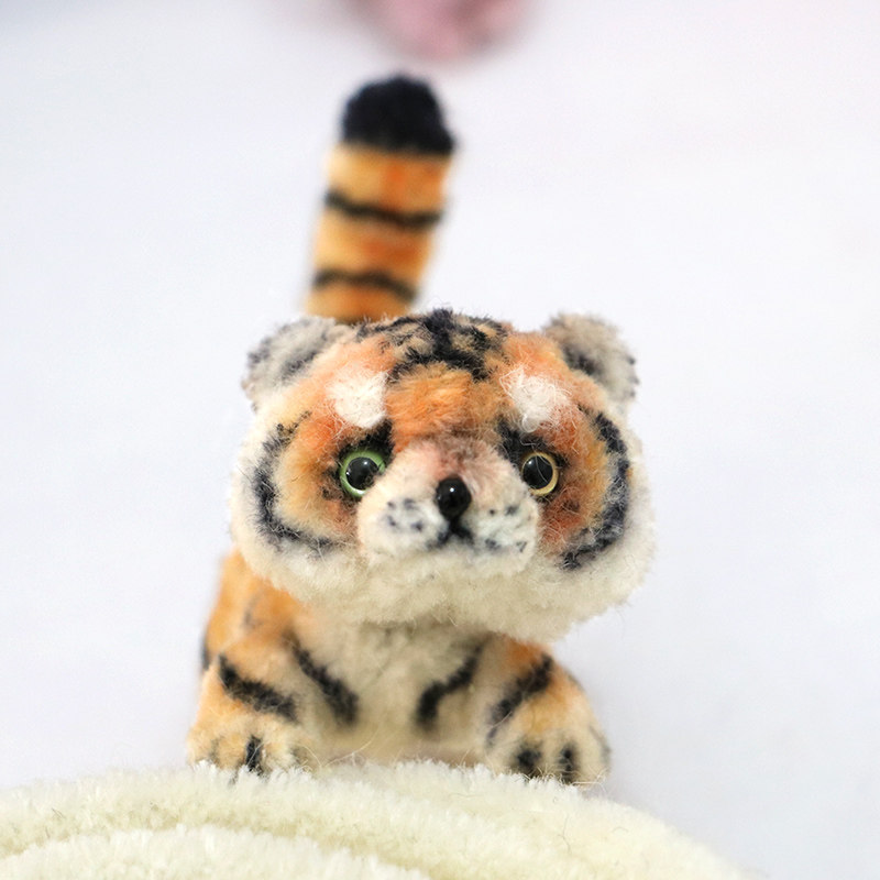 Colored Maugan Wool Twisted Rod Ultra-dense Little Tiger Duck Material Unpacked Handicrafts Diy Gifts for Girls