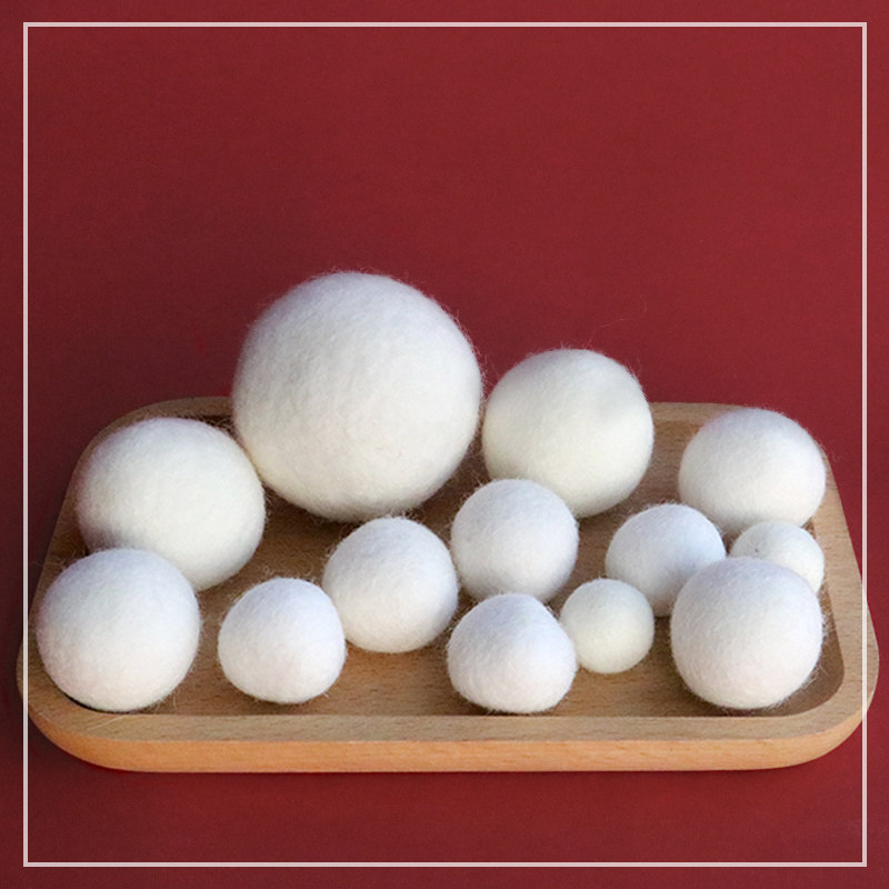 Wool felt Wool felt round ball filling ball Novice handmade DIY material set Felt ball Animal base ball