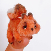 Little squirrel wool felt hair root twist stick handmade diy production material package to pass the time Gift gift ideas