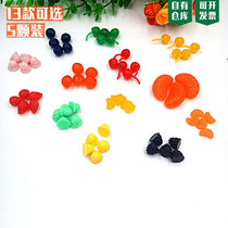 Simulation fruit childrens food play soft pottery cream clay doll material blueberry strawberry orange decoration accessories