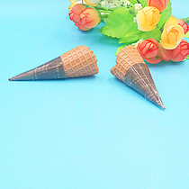 Simulation Cone Mini Ice Cream crispy tube for children ultra light clay handmade DIY soft pottery play dessert accessories