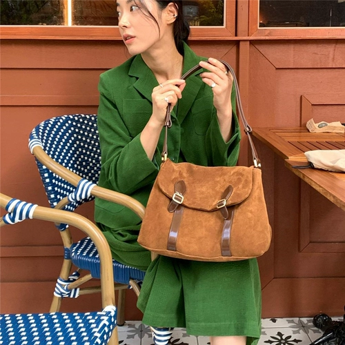 Кожаная замшевая сумка на одно плечо, ремешок для сумки, Южная Корея, делается под заказ