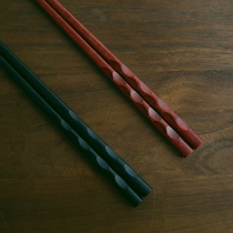 Glutinous rice porcelain) wood red red red red red black chopsticks wooden chopsticks