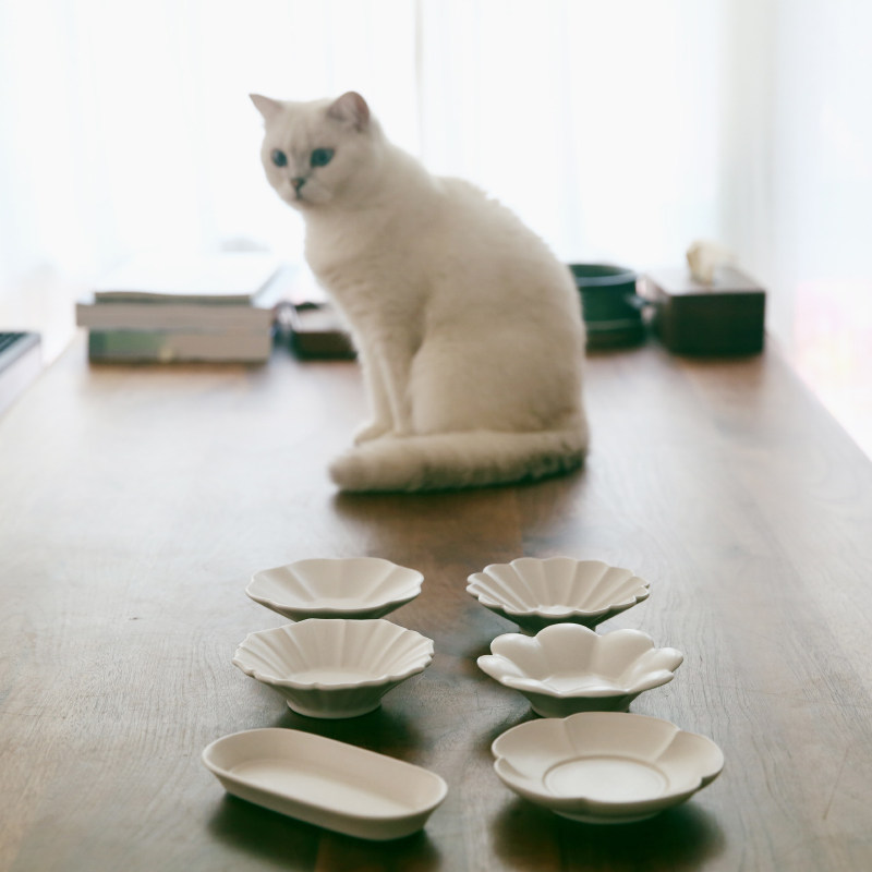 Glutinous rice porcelain) Jingdezhen pure white small plate Snack plate Snack plate Sauce plate Dinner plate Fruit plate