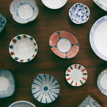 Glutinous rice porcelain) National small dish) small dish) small dish) small dish hand-painted under the glaze Japanese small dish)