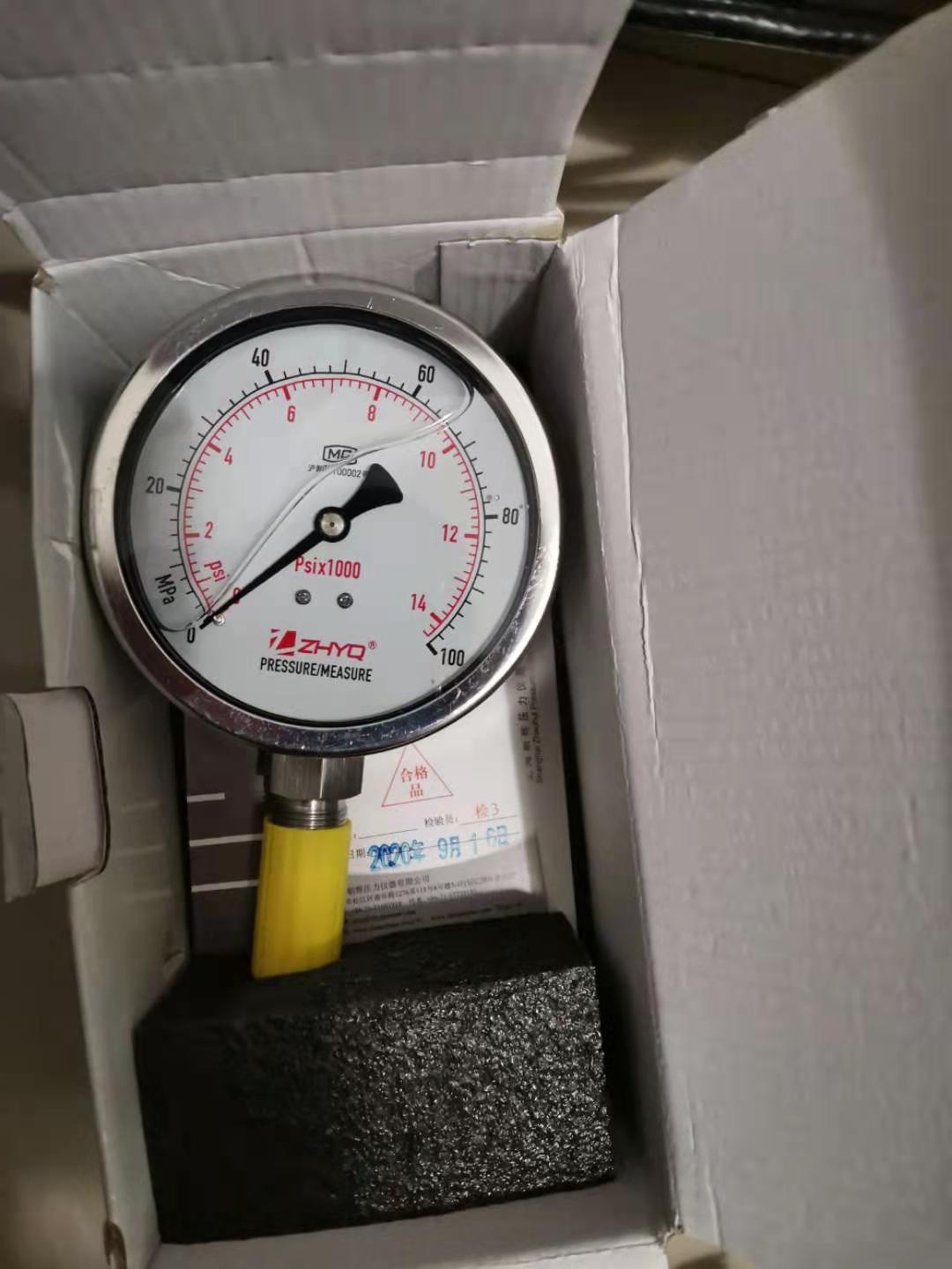 PT124Y-620-100MPA-M20 East China Shenlu Deer Homogenizer Shanghai Chaohui Sanitary Diaphragm Pressure Meter