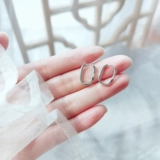 Брендовые серьги, 2021 года, серебро 999 пробы, популярно в интернете