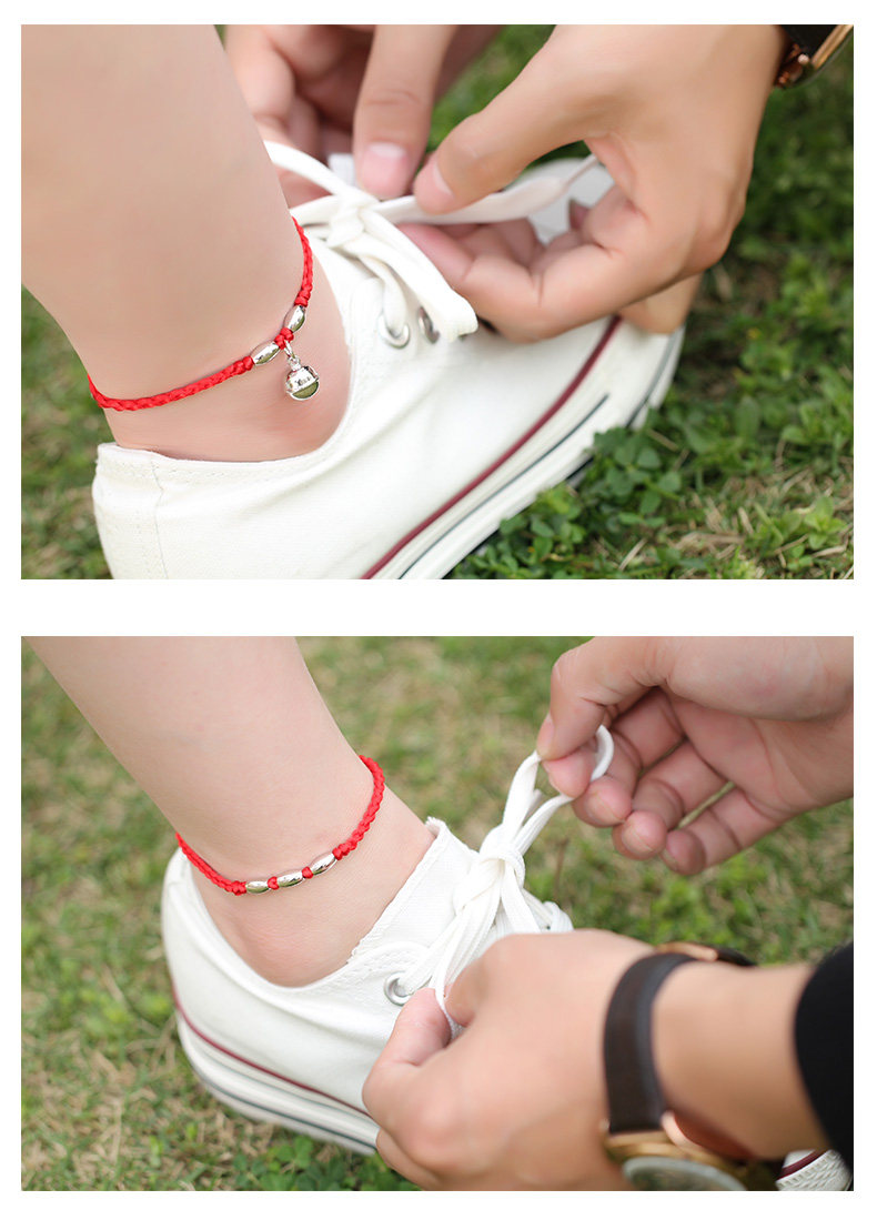 Chaine de cheville Couple      en Argenterie - Ref 3101506 Image 12