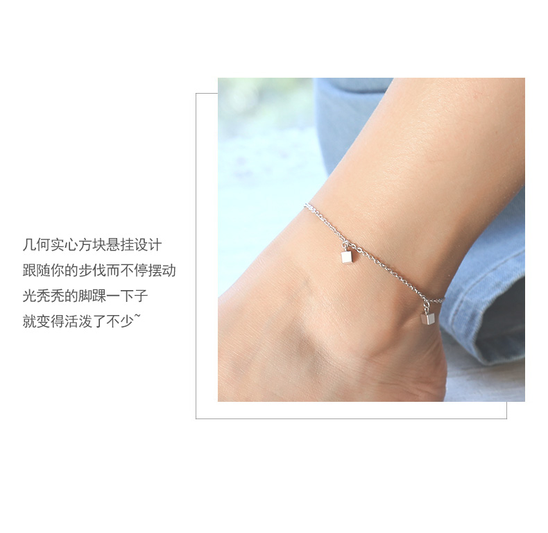 Bracelet de cheville Femme      en Argenterie - Ref 3104679 Image 10