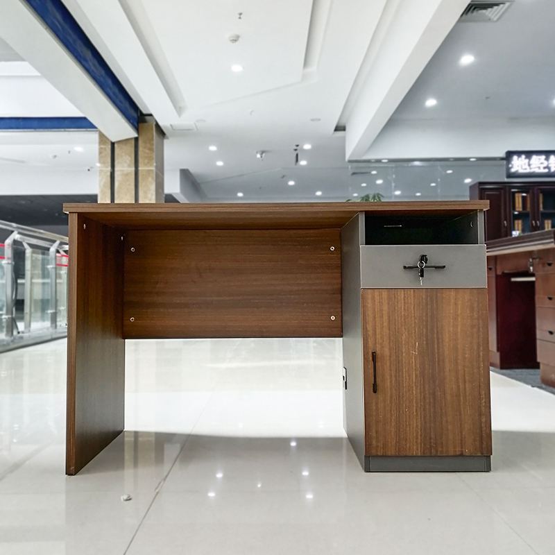 Wuhan computer desk modern simple office Table 1 2 meters home desk desk desk 1 4 meters staff desk